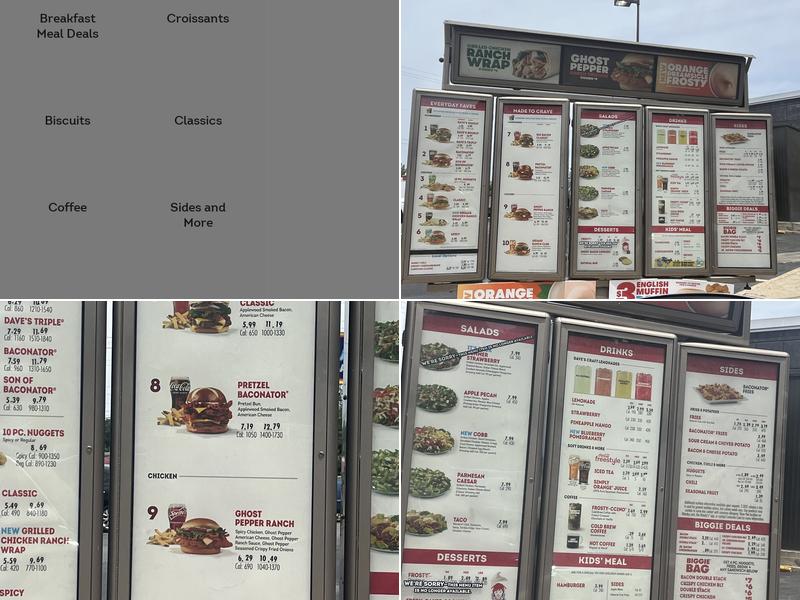 Wendy's Menu