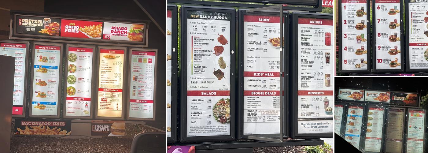 Wendy's Menu