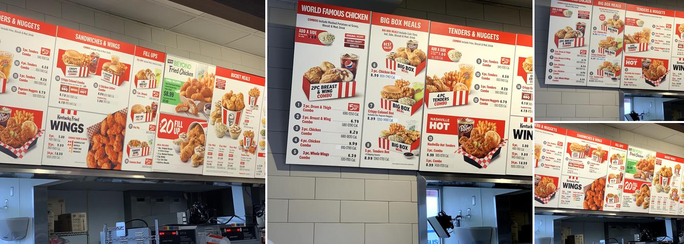 KFC Menu