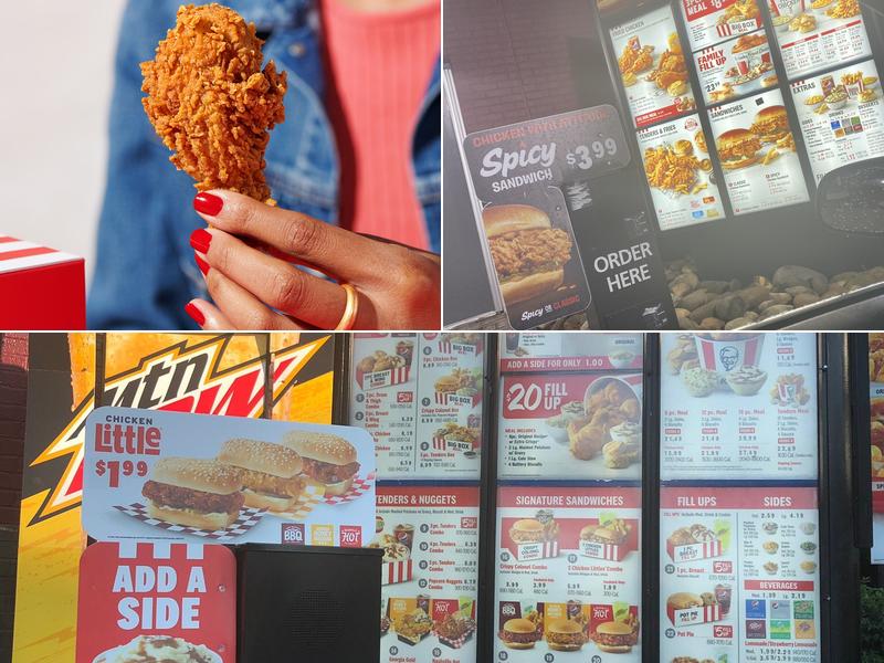 KFC Menu