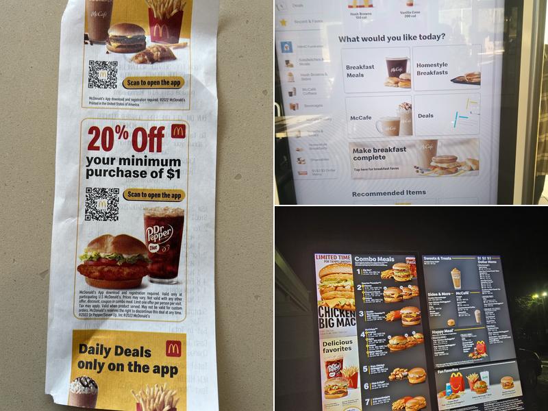 McDonald's Menu