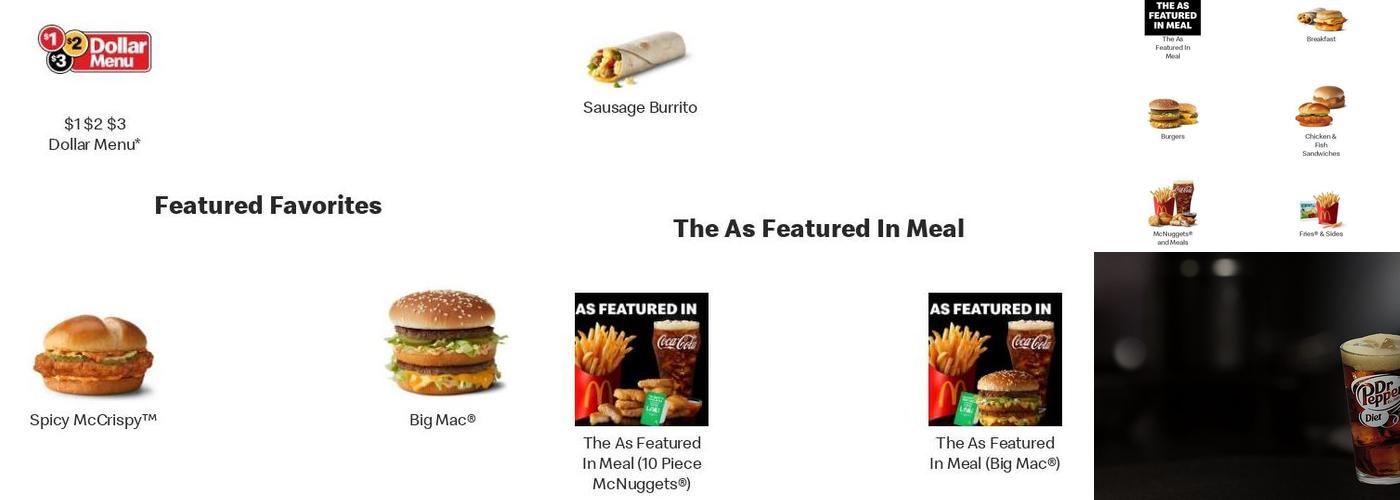 McDonald's Menu