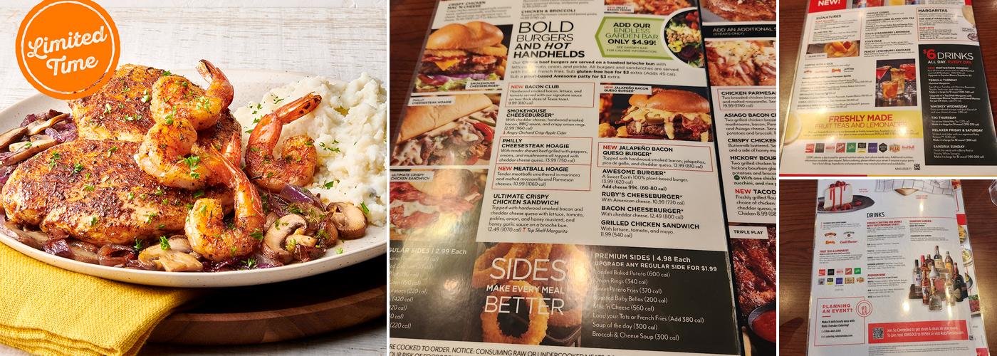Ruby Tuesday Menu