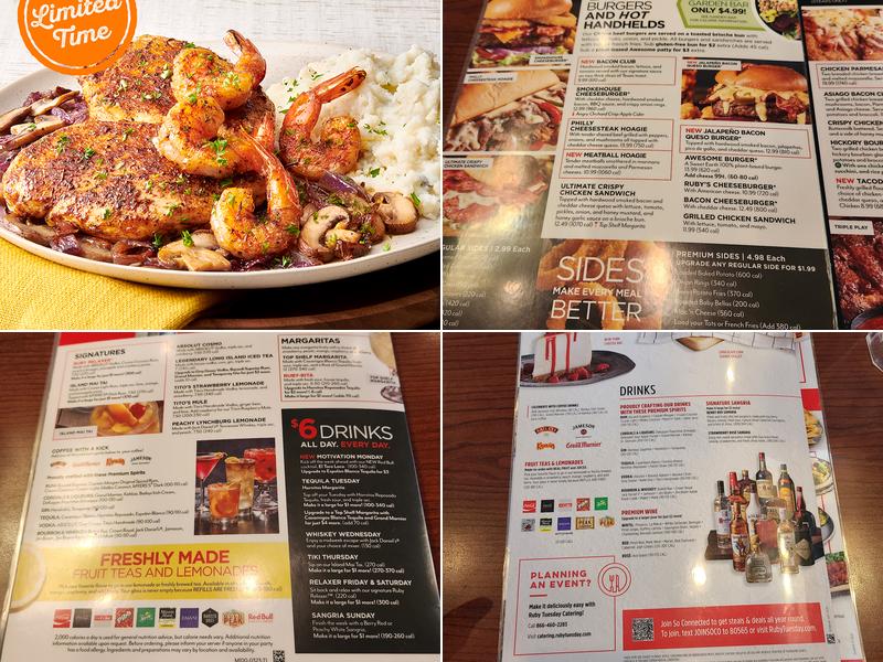 Ruby Tuesday Menu