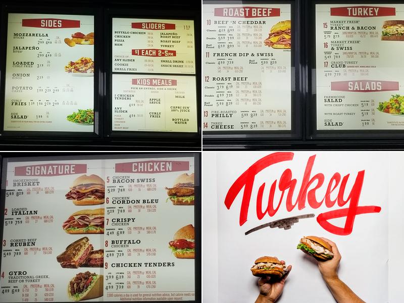 Arby's Menu