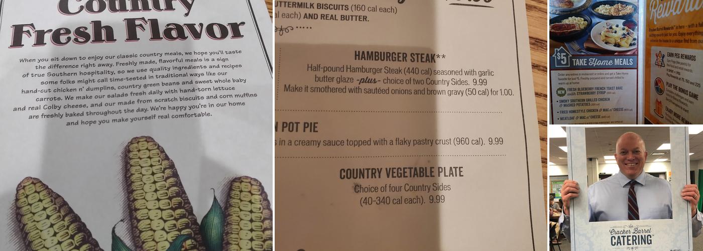 Cracker Barrel Old Country Store Menu