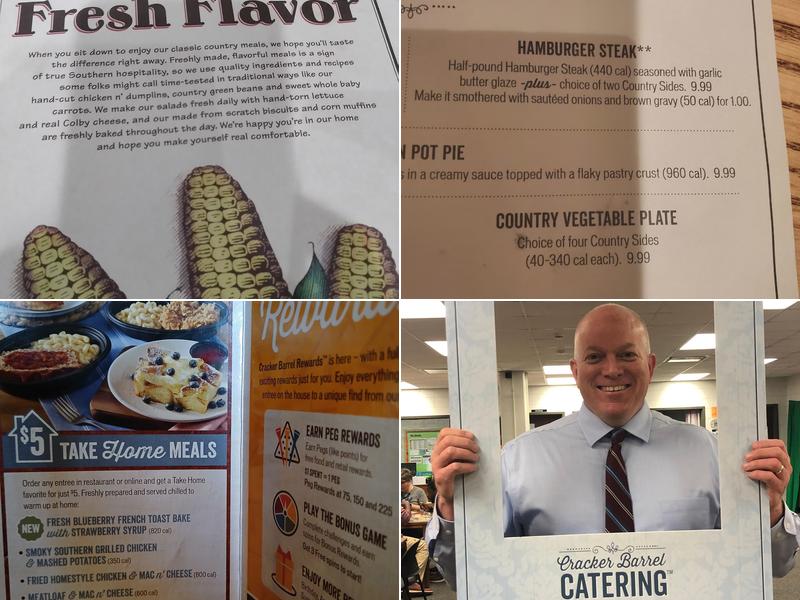 Cracker Barrel Old Country Store Menu