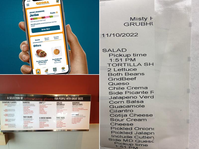 QDOBA Mexican Eats Menu