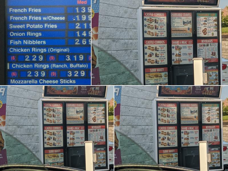 White Castle Menu