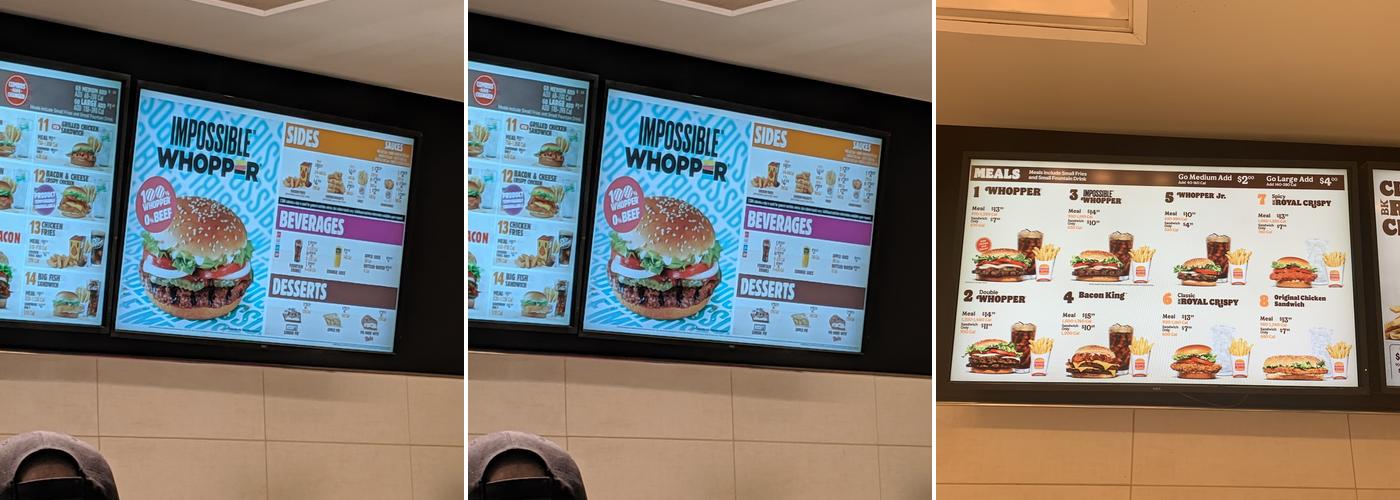 Burger King Menu
