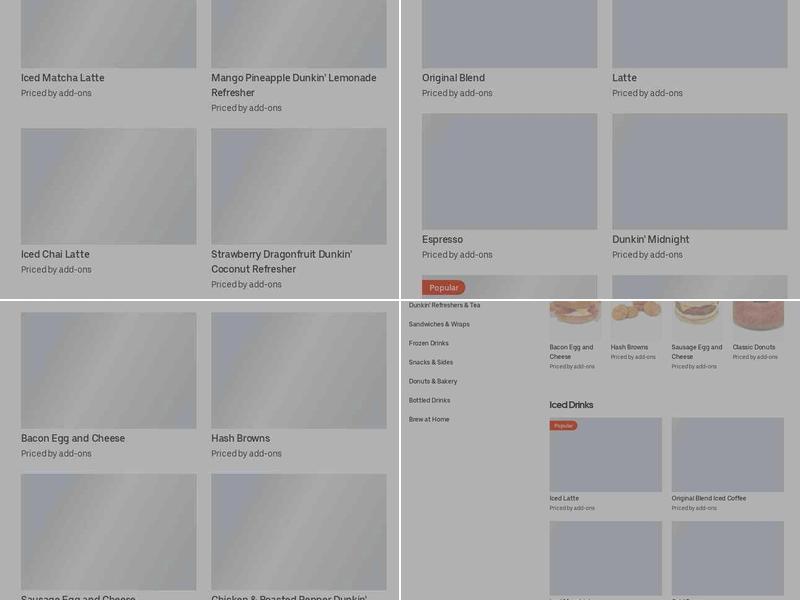 Dunkin' Menu