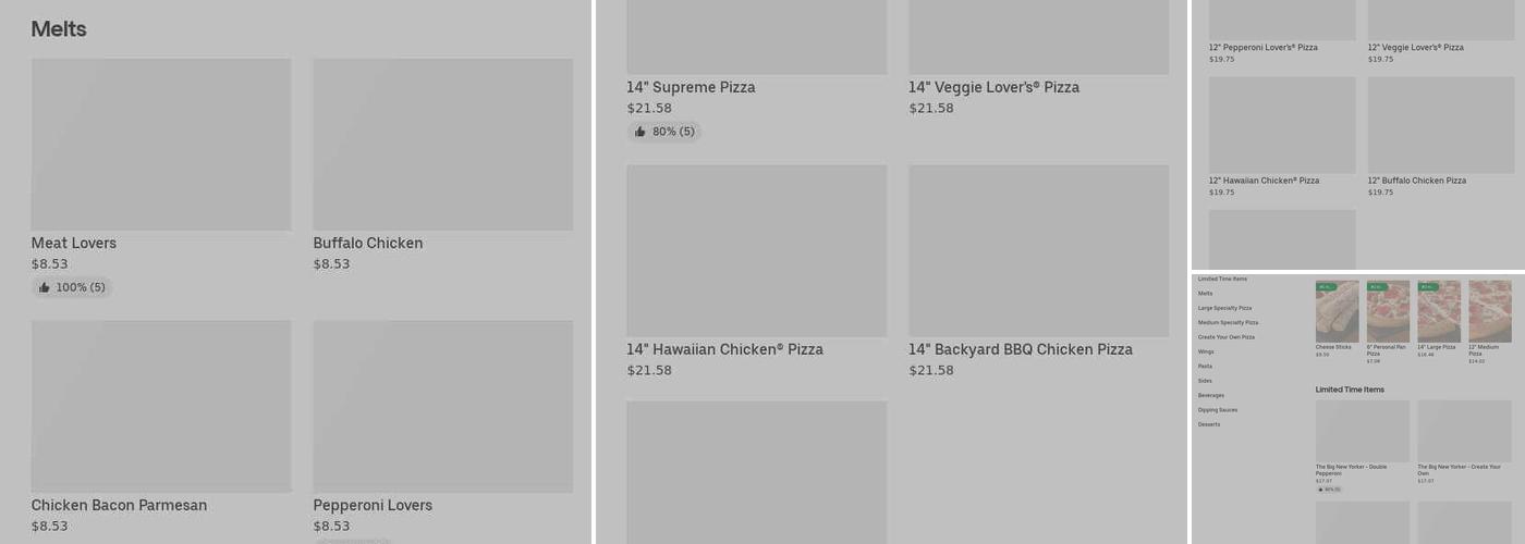 Pizza Hut Menu