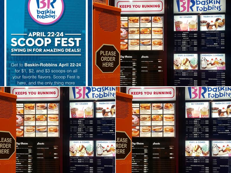 Baskin-Robbins Menu