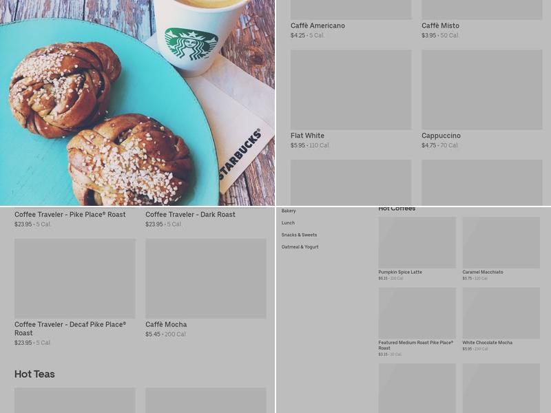 Starbucks Menu
