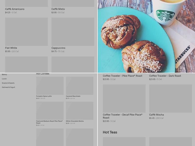 Starbucks Menu