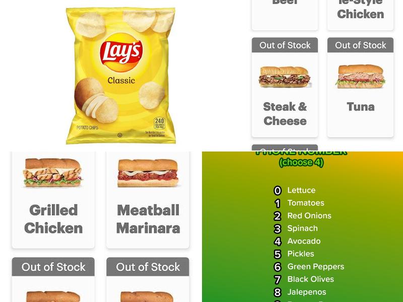 Subway Menu
