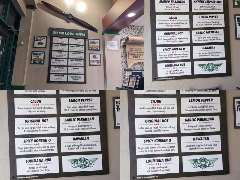 Wingstop Menu