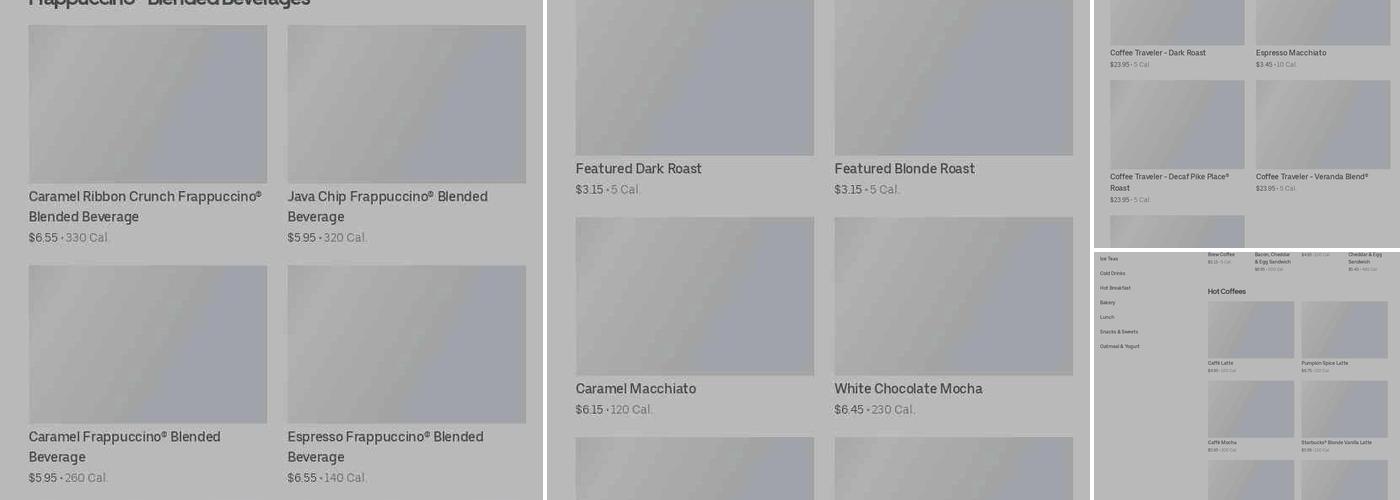 Starbucks Menu