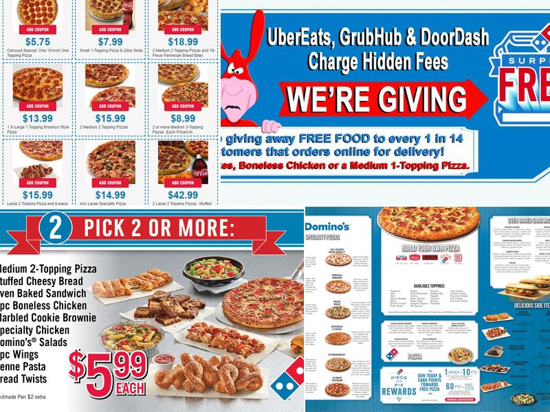 Domino's Pizza Menu