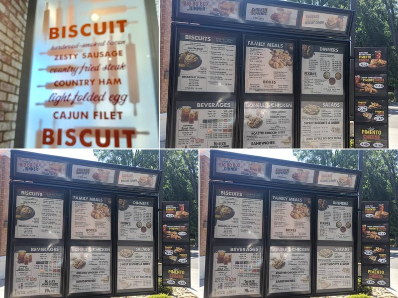 Bojangles Menu