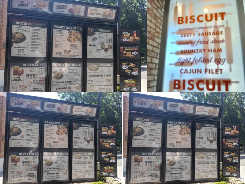 Bojangles Menu