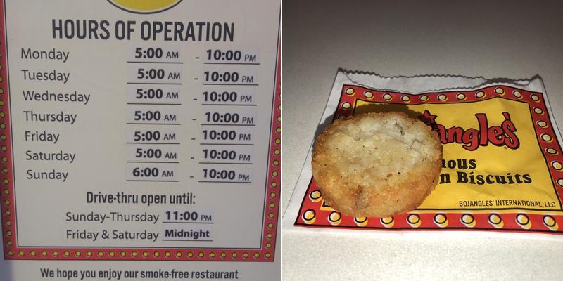 Bojangles Menu