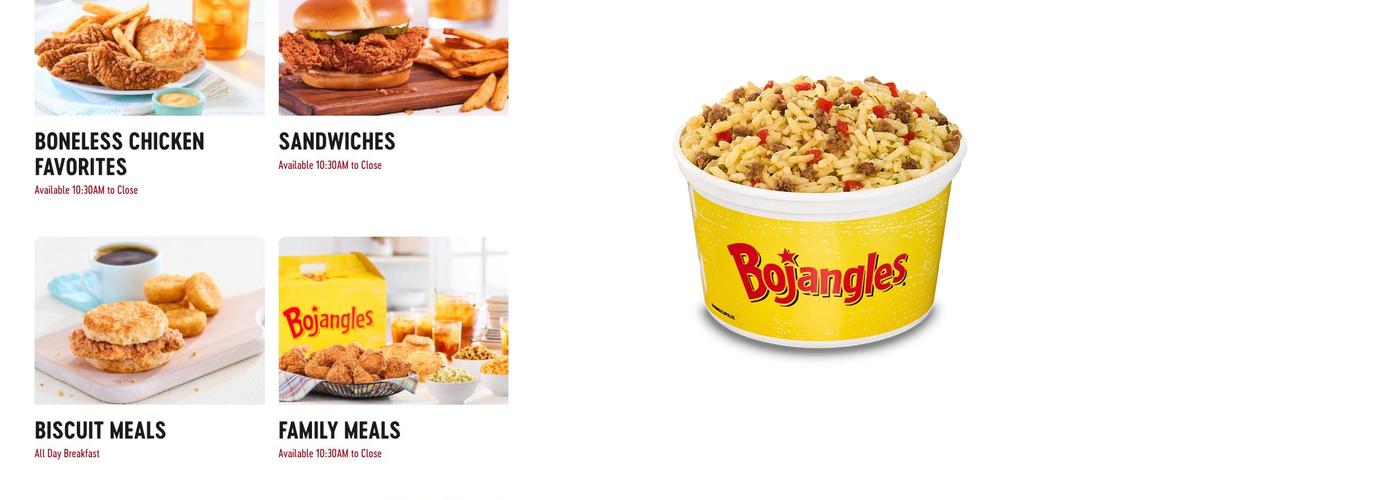 Bojangles Menu
