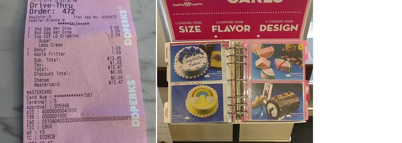 Dunkin' Menu
