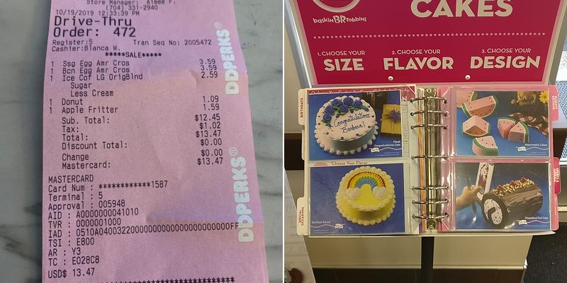 Dunkin' Menu
