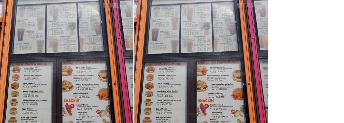 Dunkin' Menu