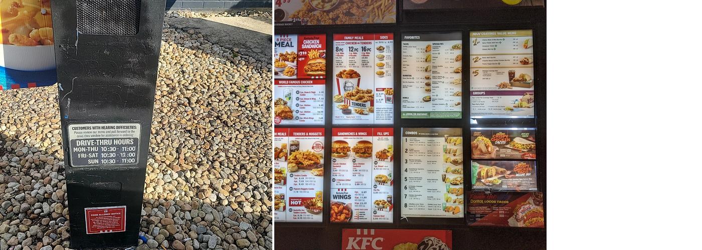 Taco Bell / KFC Menu