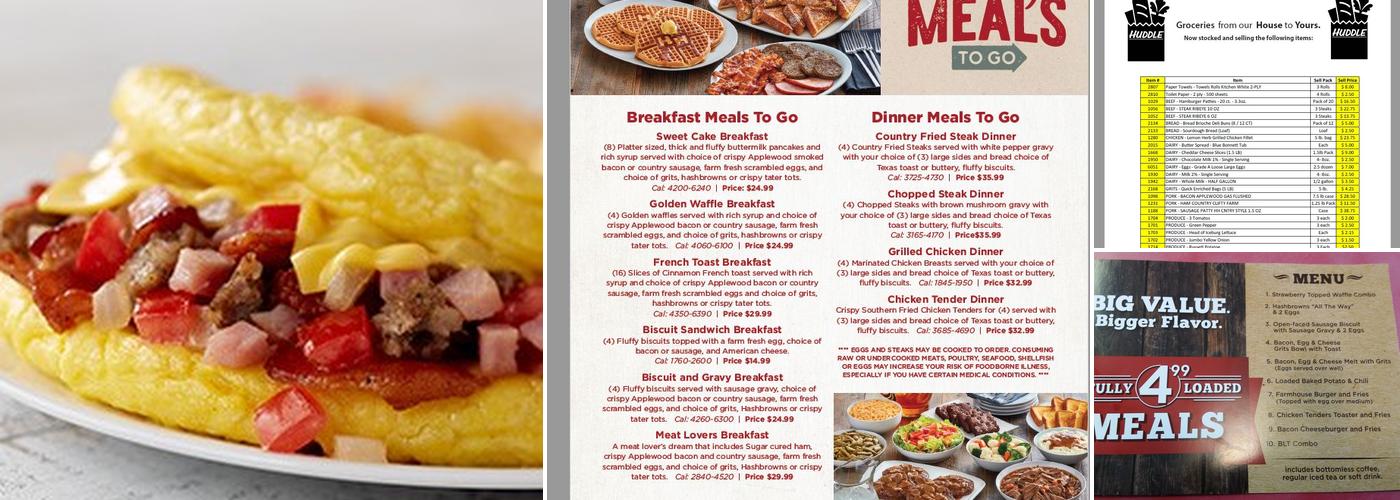 Huddle House Menu
