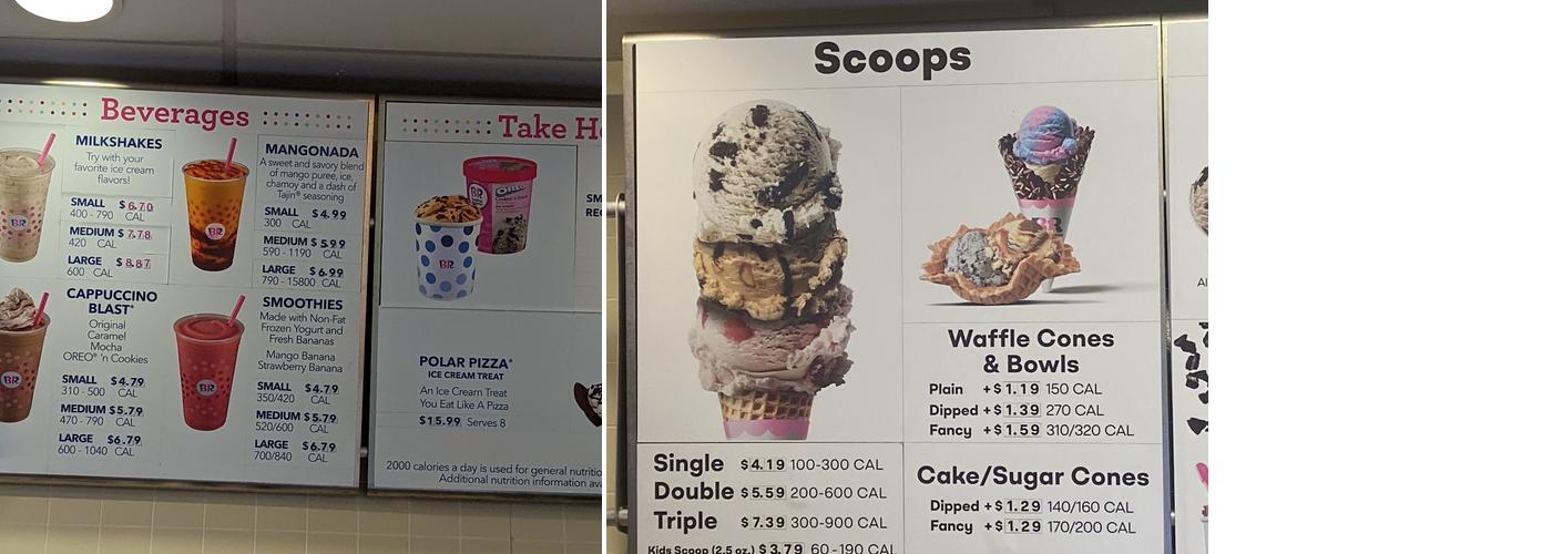 Dunkin' Menu