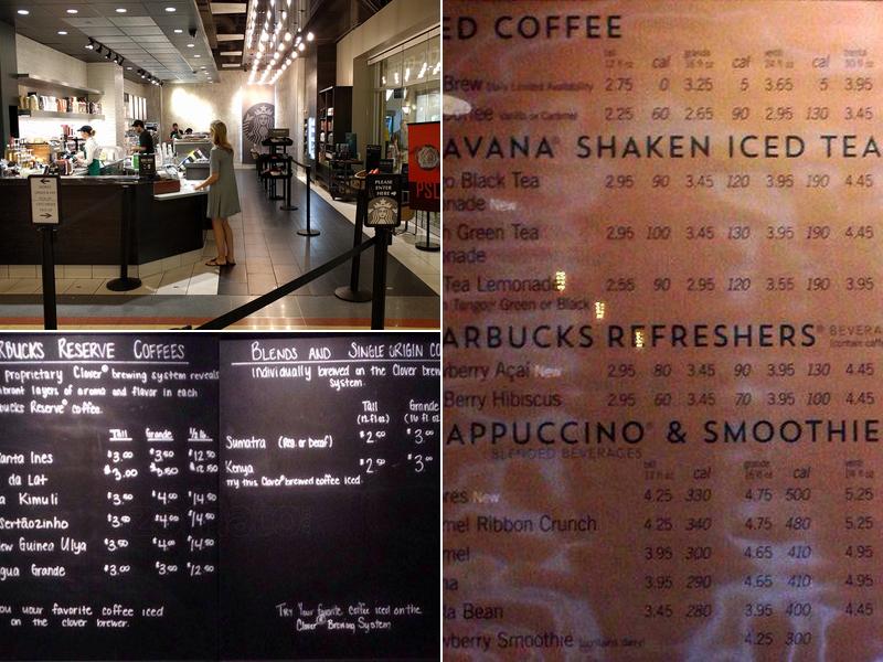 Starbucks Menu