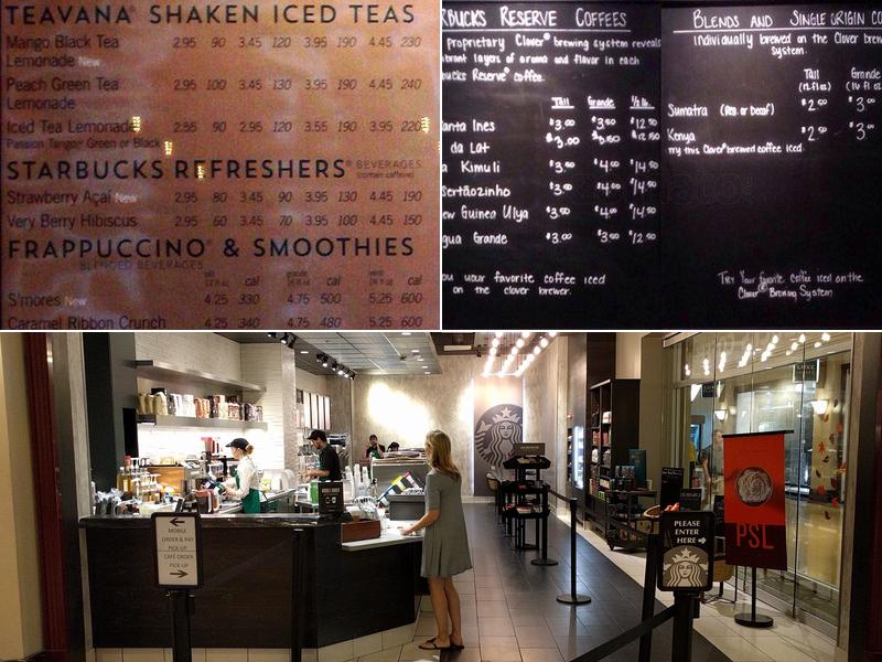 Starbucks Menu