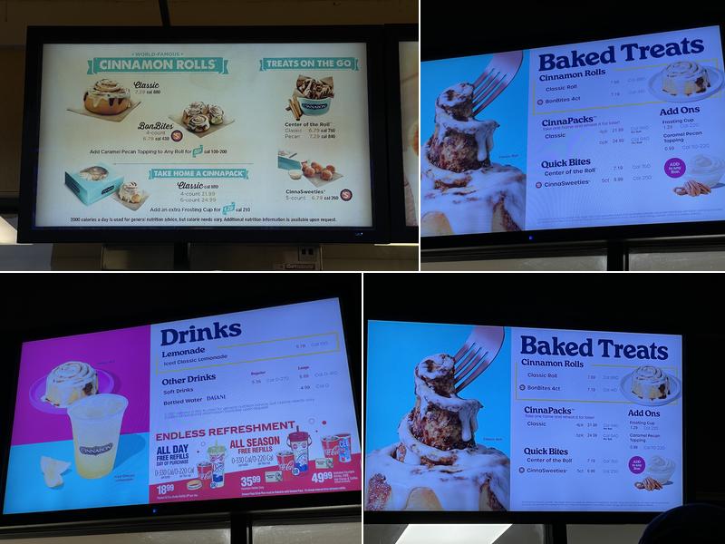 Cinnabon Menu