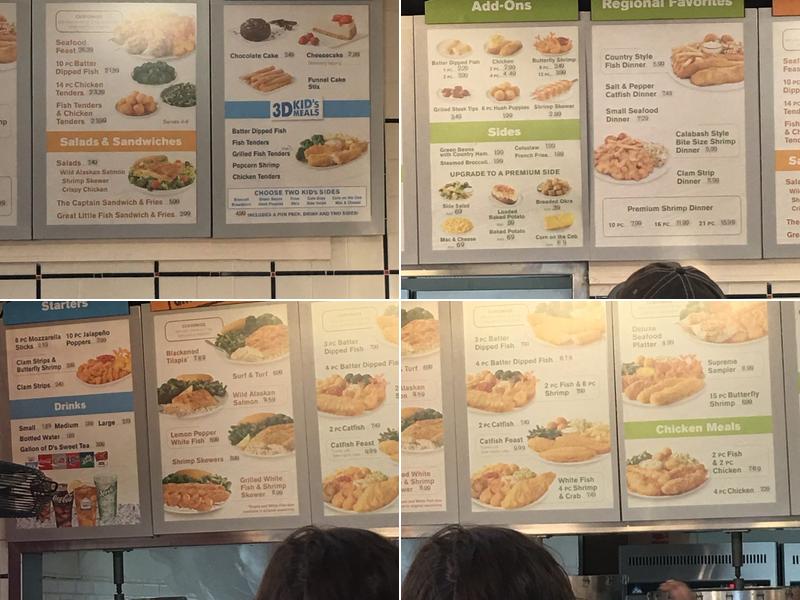 Captain D's Menu