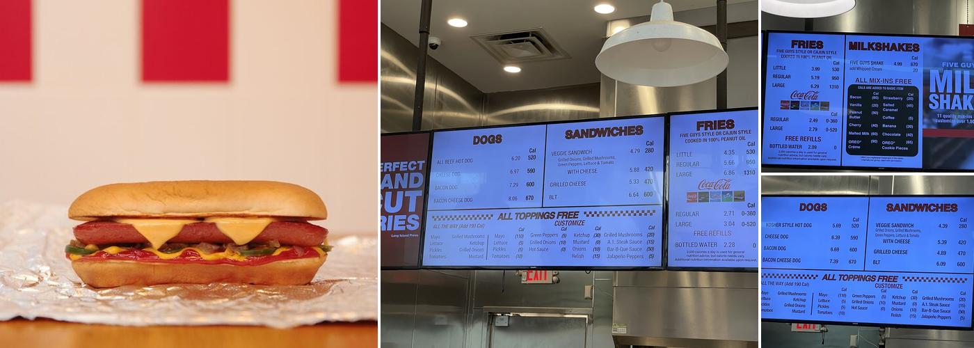 Five Guys Menu