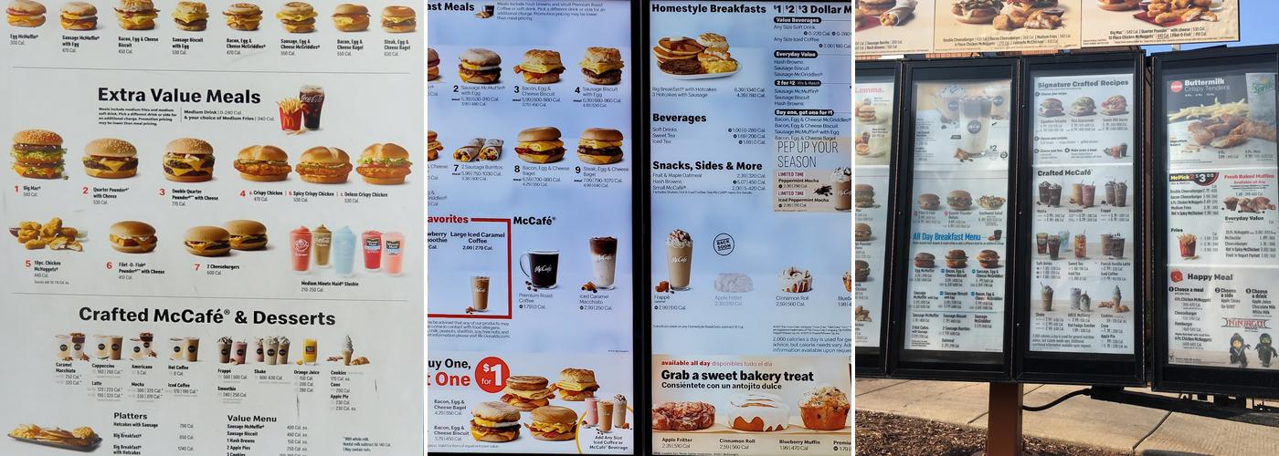 McDonald's Menu