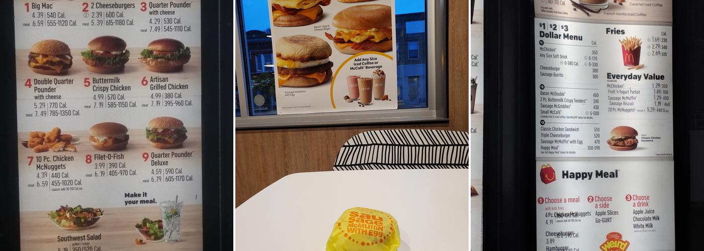 McDonald's Menu