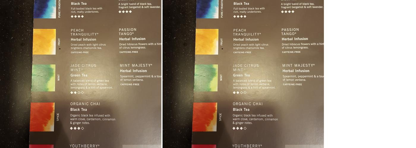 Starbucks Menu