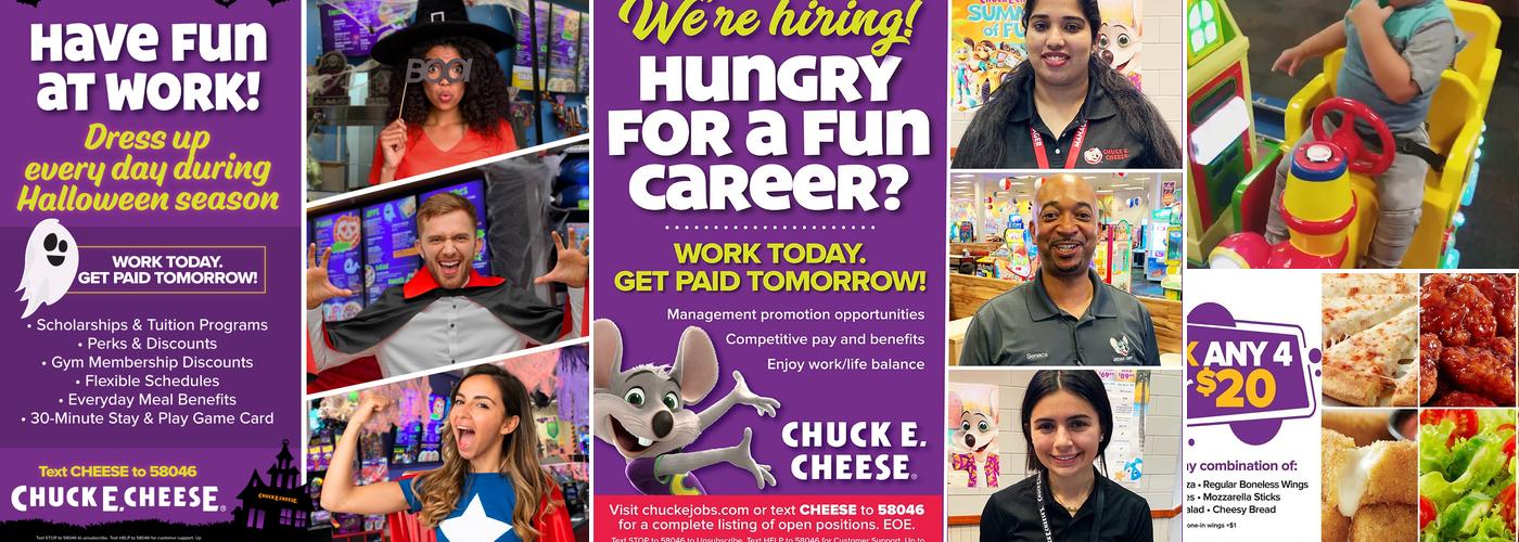 Chuck E. Cheese Menu