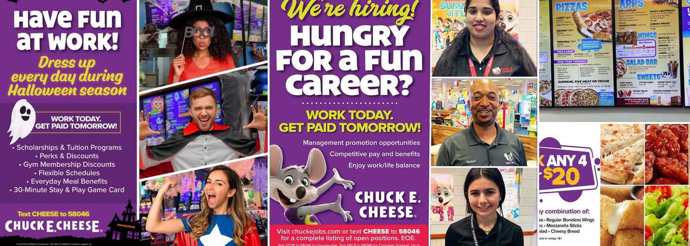 Chuck E. Cheese Menu