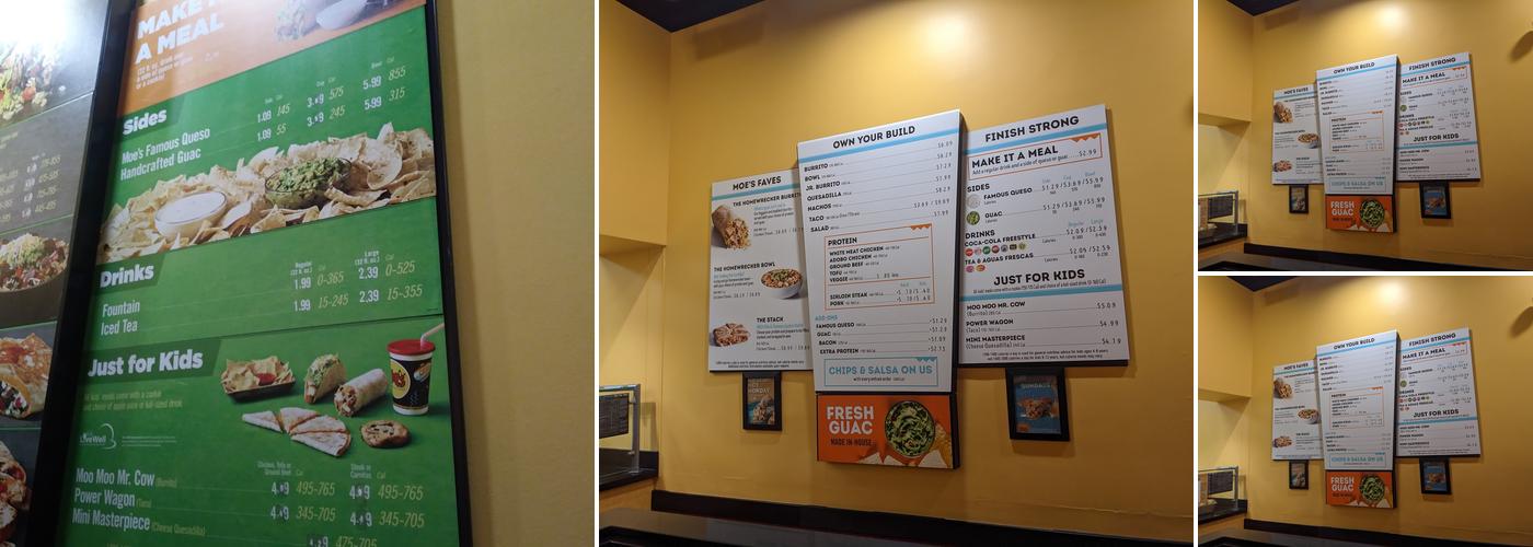 Moe's Southwest Grill Menu