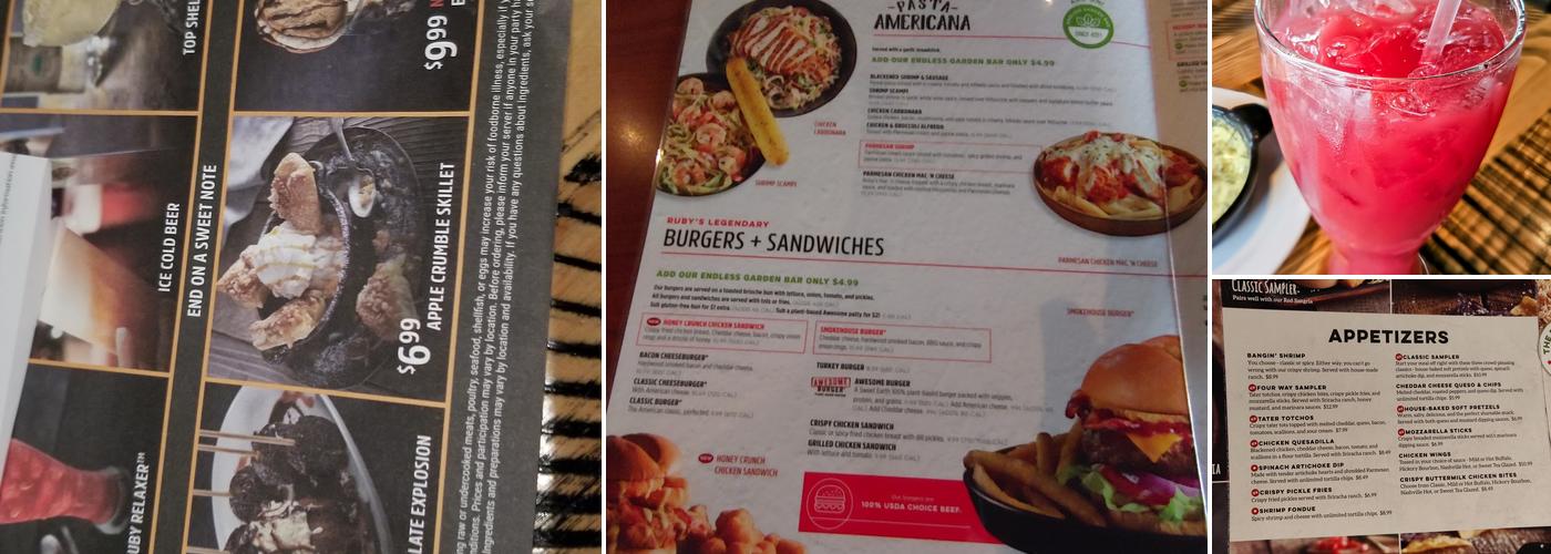 Ruby Tuesday Menu