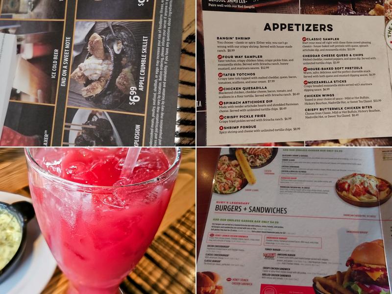 Ruby Tuesday Menu