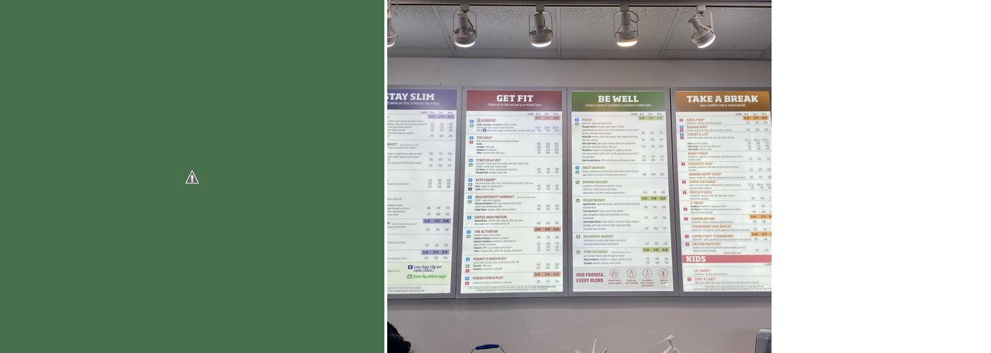 Smoothie King Menu