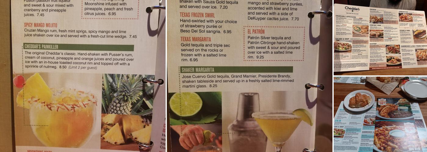 Cheddar's Scratch Kitchen Menu