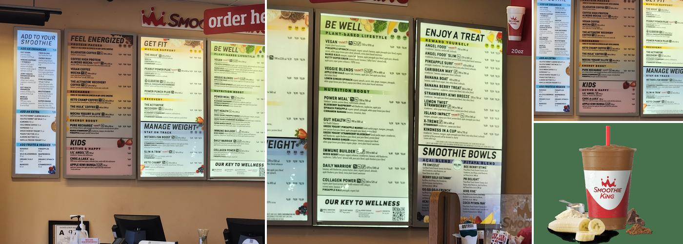 Smoothie King Menu