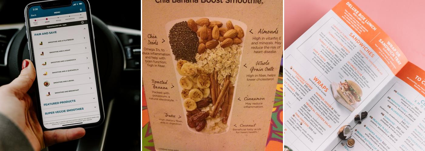 Tropical Smoothie Cafe Menu